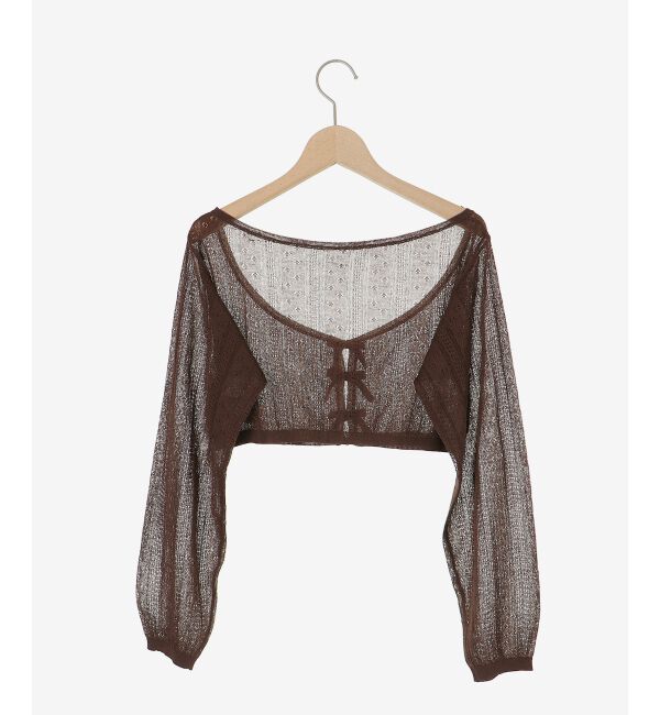  「透かしリボンニット&times;キャミセット」|ニット・セーター|