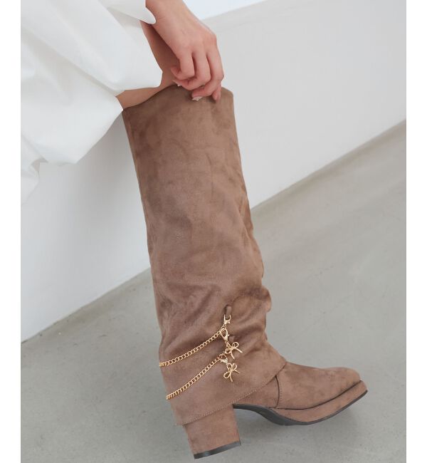  「マルチwayチェーンカバーロングブーツ」|ロングブーツ|