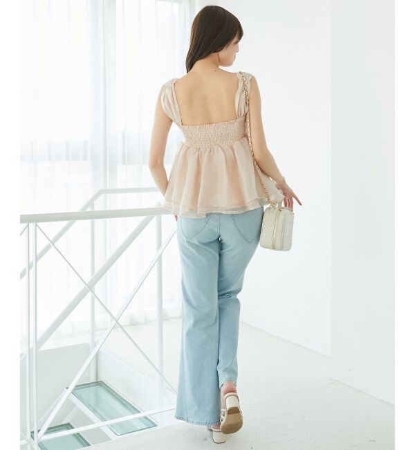  「キラキラビジューリボンビスチェ」|キャミソール|