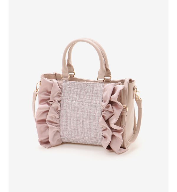  「ツイードフリルショルダーバッグ」|ショルダー・メッセンジャー|