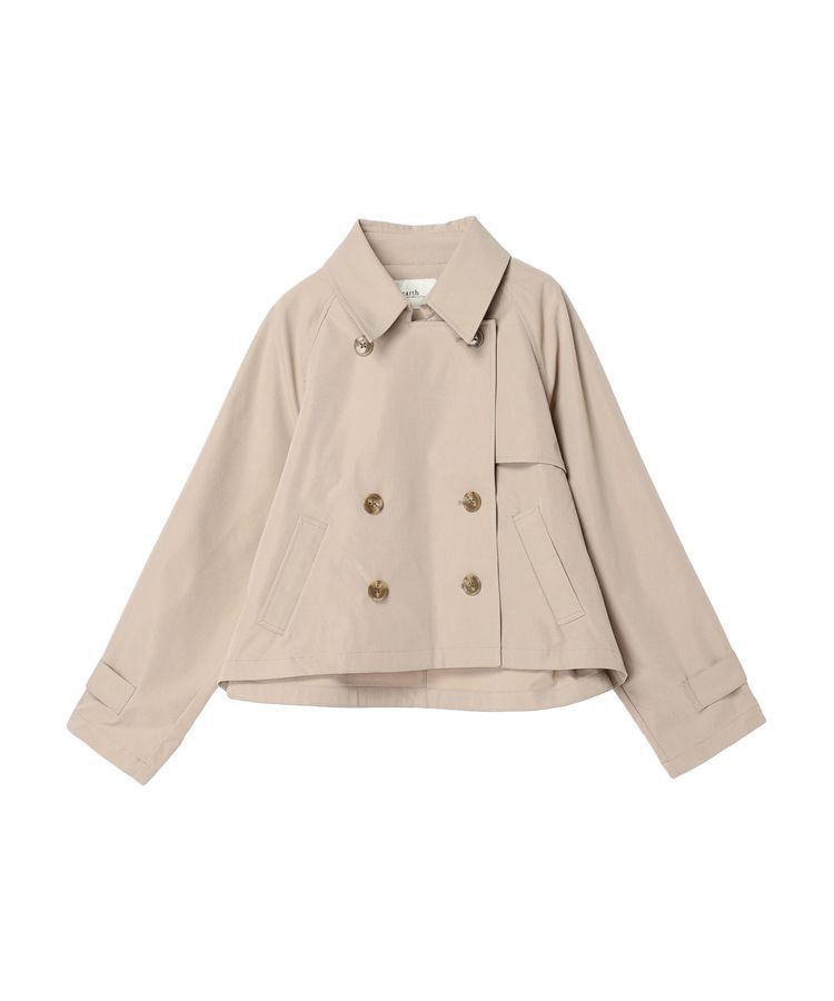 earth music&ecology「ショートトレンチコート」|トレンチコート|