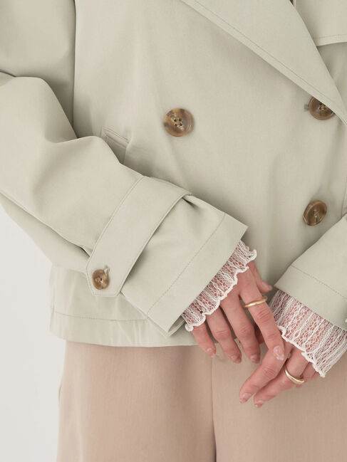 earth music&ecology「ショートトレンチコート」|トレンチコート|