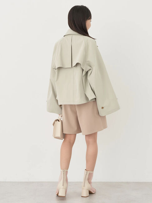 earth music&ecology「ショートトレンチコート」|トレンチコート|