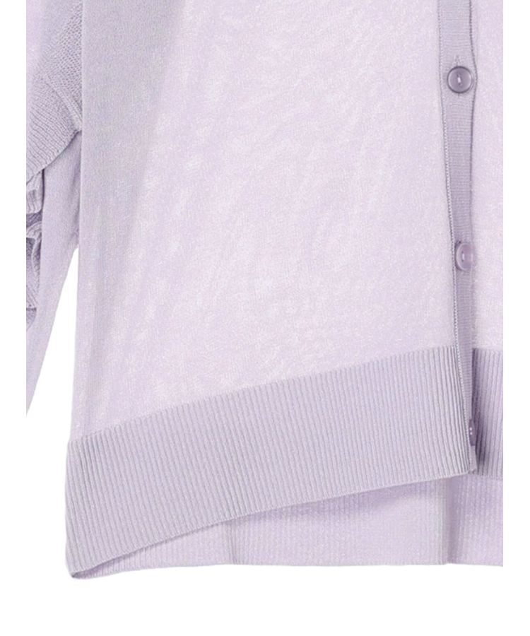 earth music&ecology「袖フリルシアーカーディガン」|カーディガン|