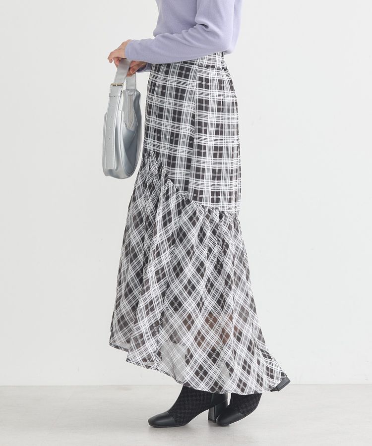 earth music&ecology「イレヘムチェックスカート」|スカート|