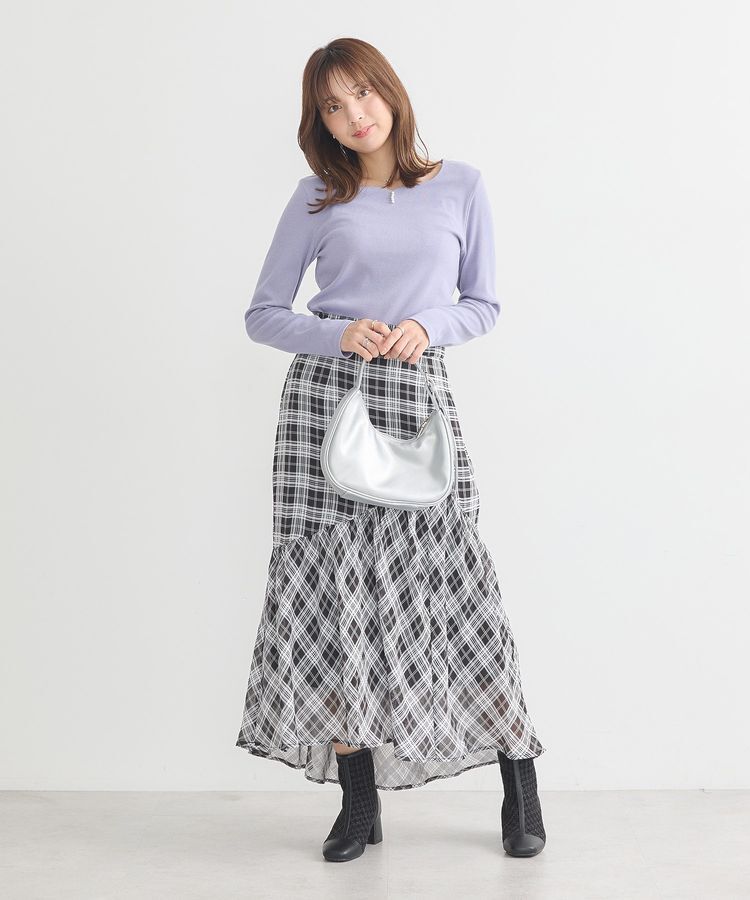 earth music&ecology「イレヘムチェックスカート」|スカート|