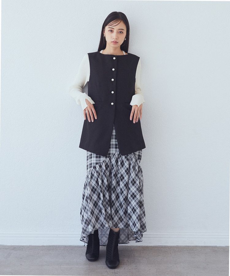 earth music&ecology「イレヘムチェックスカート」|スカート|