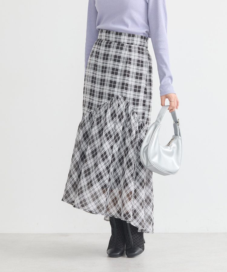 earth music&ecology「イレヘムチェックスカート」|スカート|