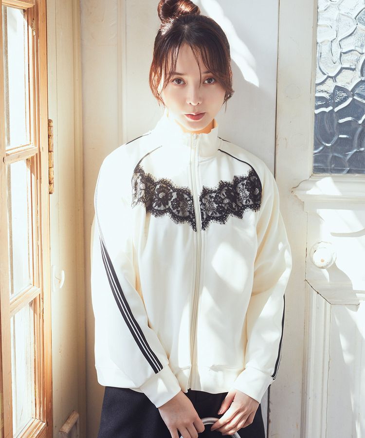 earth music&ecology「フロントレーストラックジャケット」|ブルゾン・スタジャン|