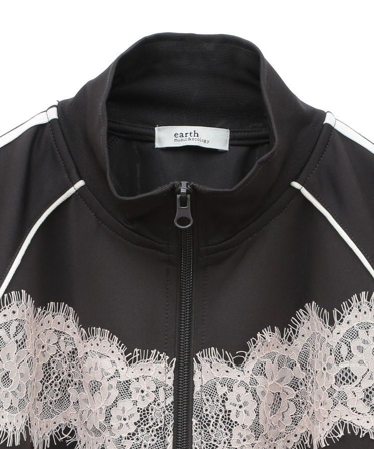 earth music&ecology「フロントレーストラックジャケット」|ブルゾン・スタジャン|