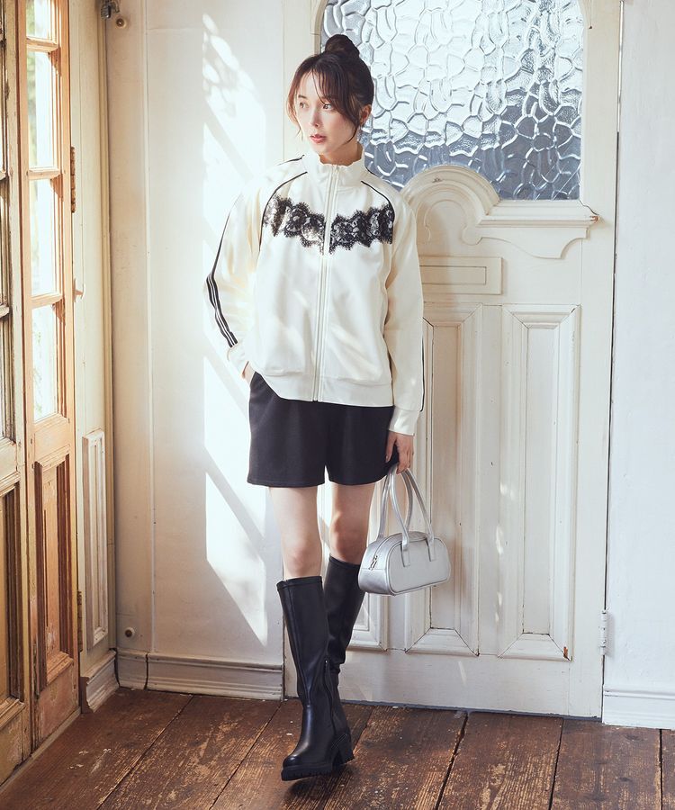 earth music&ecology「フロントレーストラックジャケット」|ブルゾン・スタジャン|