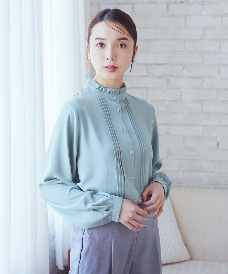 earth music&ecology「フリルピンタックブラウス」|シャツ・ブラウス|