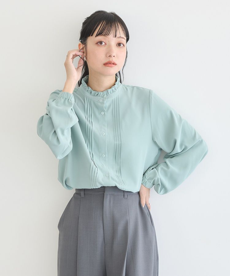 earth music&ecology「フリルピンタックブラウス」|シャツ・ブラウス|