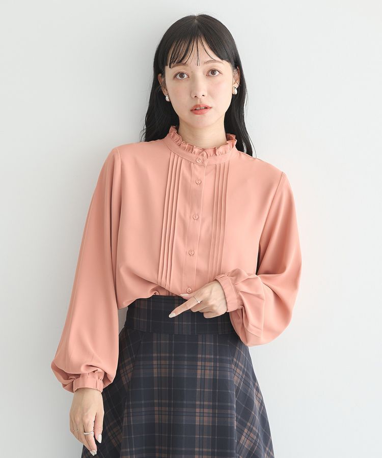 earth music&ecology「フリルピンタックブラウス」|シャツ・ブラウス|