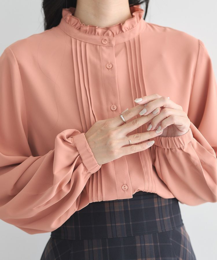 earth music&ecology「フリルピンタックブラウス」|シャツ・ブラウス|