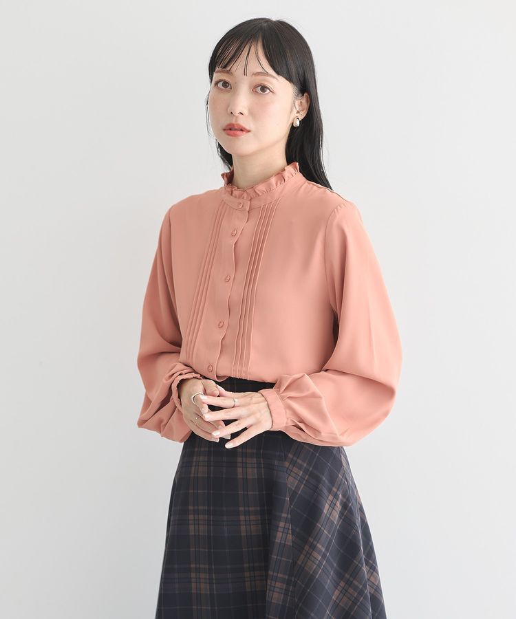 earth music&ecology「フリルピンタックブラウス」|シャツ・ブラウス|