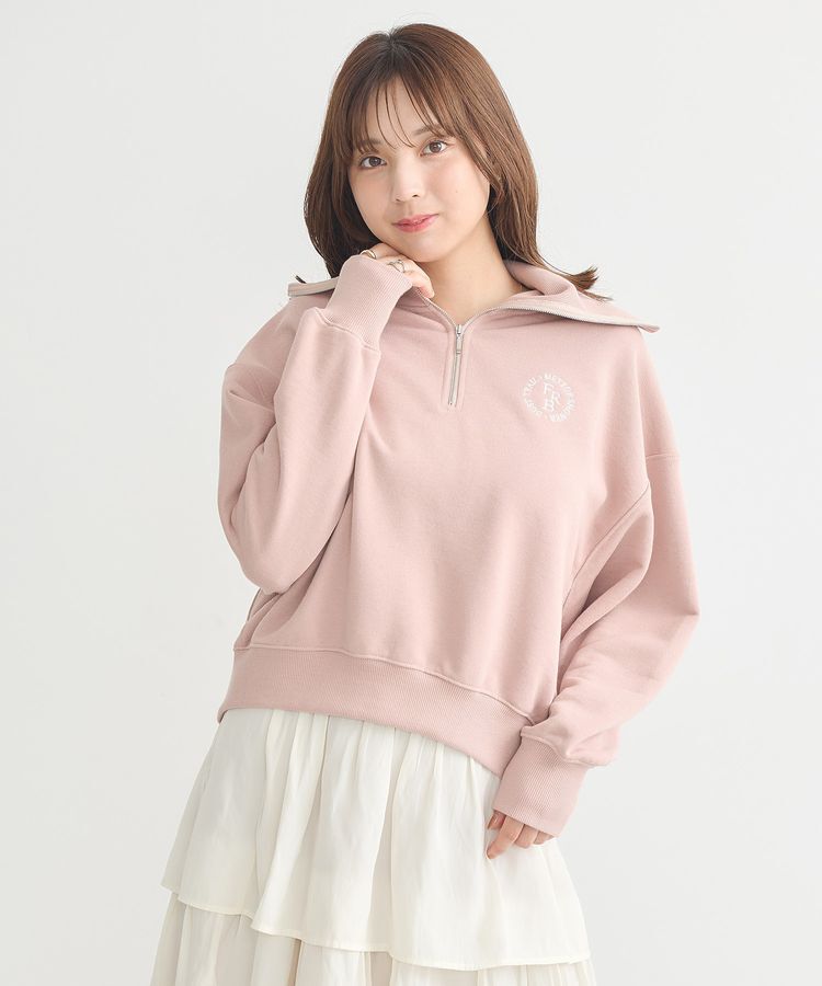 earth music&ecology「ハーフZIPプルオーバー」|スウェット・ジャージ|