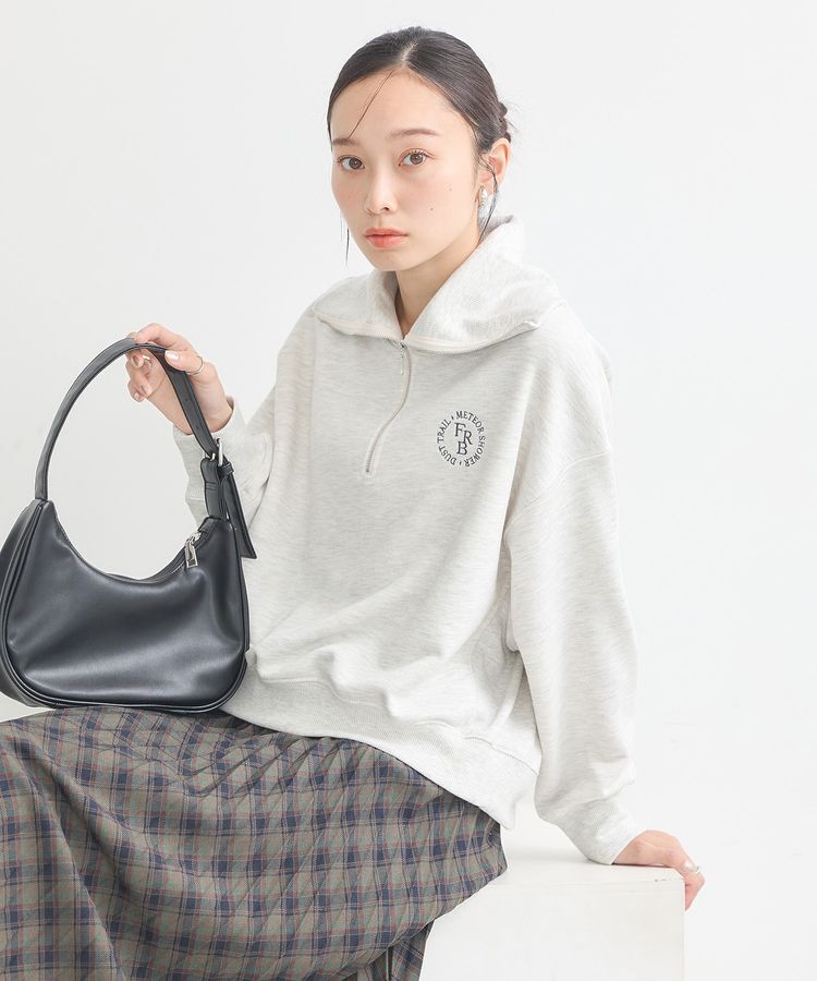 earth music&ecology「ハーフZIPプルオーバー」|スウェット・ジャージ|