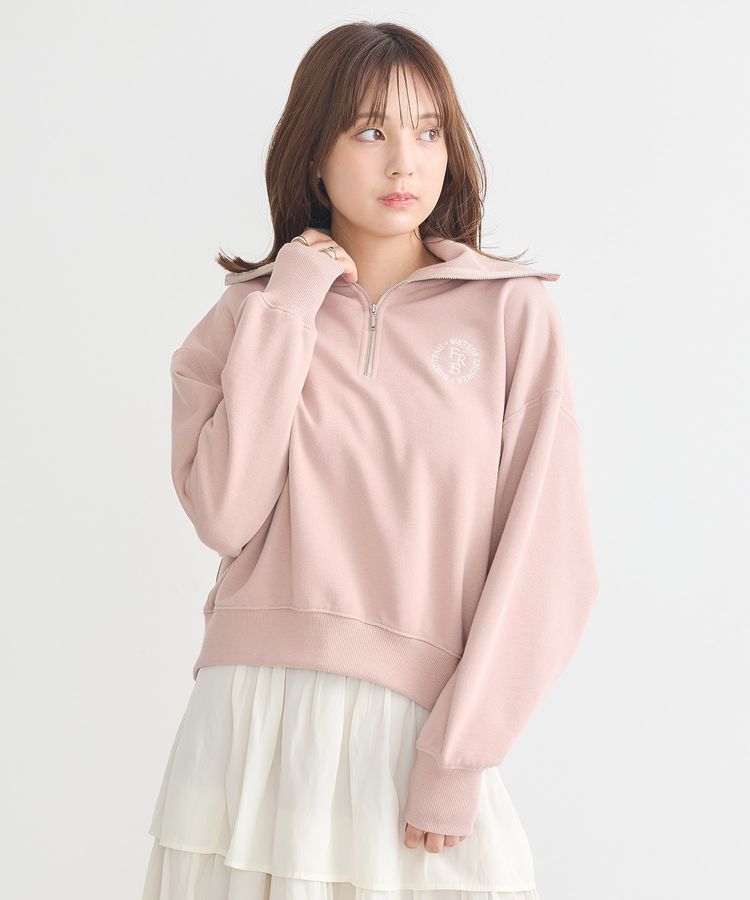 earth music&ecology「ハーフZIPプルオーバー」|スウェット・ジャージ|