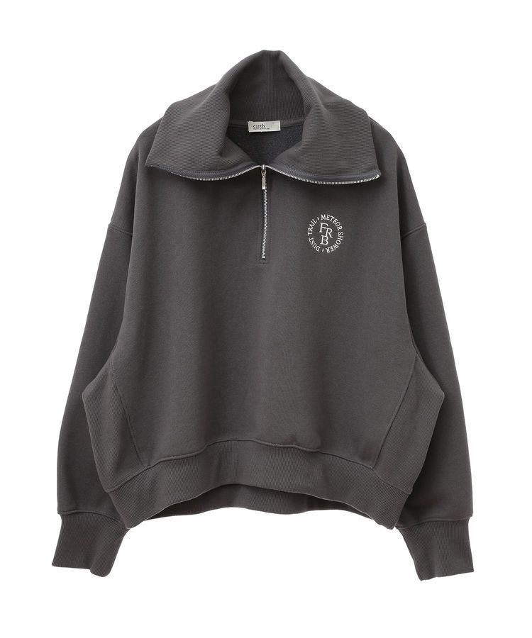 earth music&ecology「ハーフZIPプルオーバー」|スウェット・ジャージ|