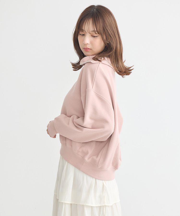 earth music&ecology「ハーフZIPプルオーバー」|スウェット・ジャージ|