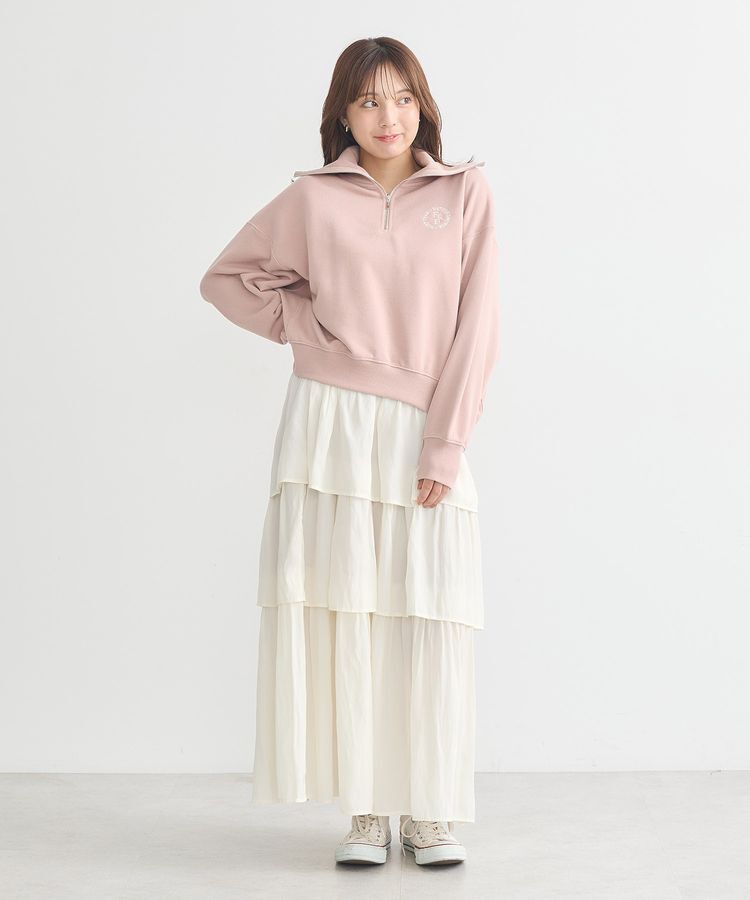 earth music&ecology「ハーフZIPプルオーバー」|スウェット・ジャージ|