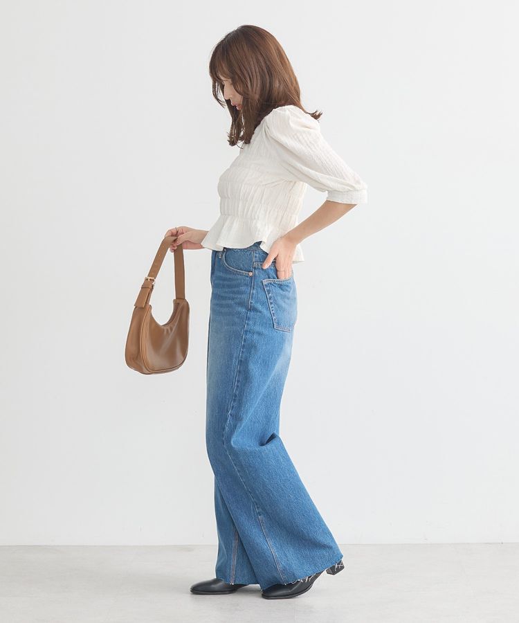 earth music&ecology「ポコポコシャーリングトップス」|Tシャツ・カットソー|