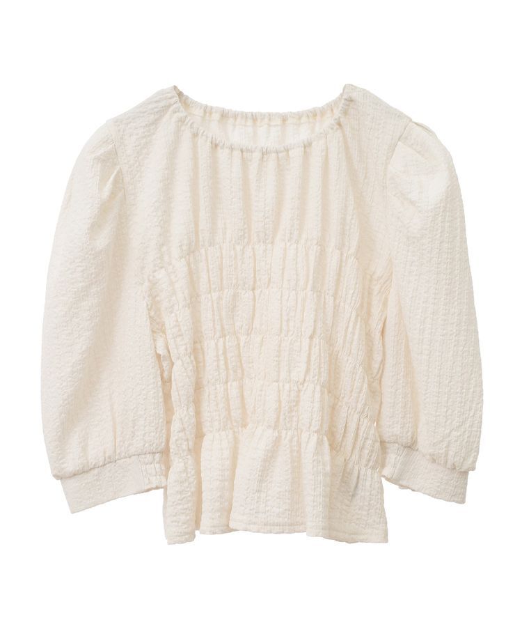 earth music&ecology「ポコポコシャーリングトップス」|Tシャツ・カットソー|