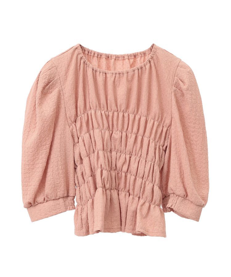 earth music&ecology「ポコポコシャーリングトップス」|Tシャツ・カットソー|