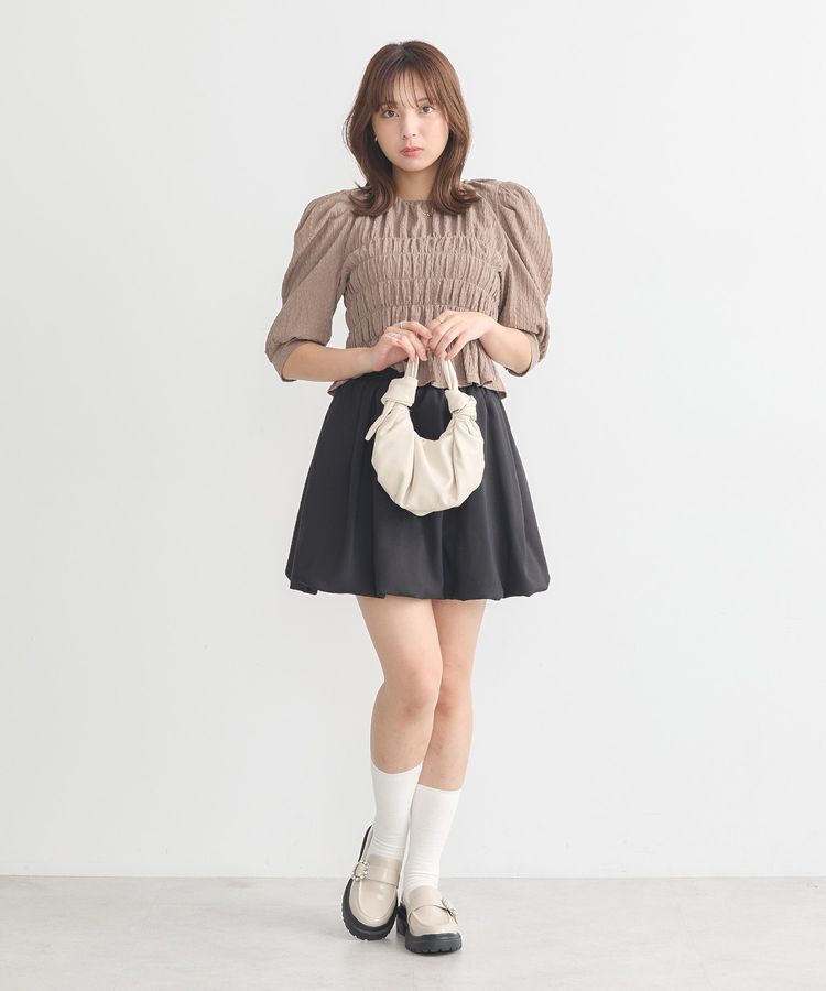 earth music&ecology「ポコポコシャーリングトップス」|Tシャツ・カットソー|