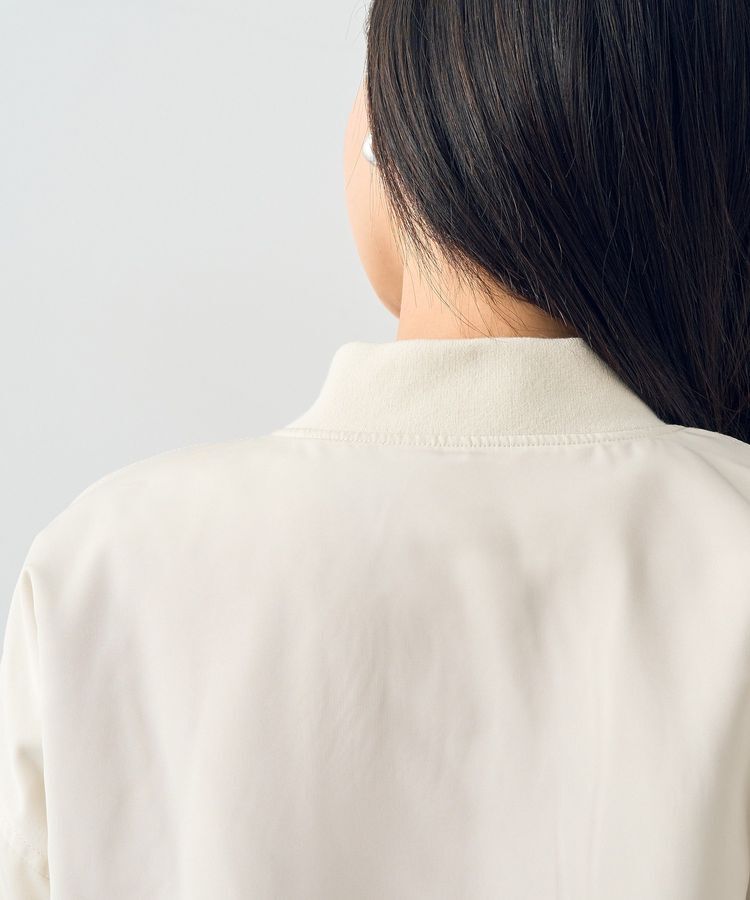 earth music&ecology「ファーリバーシブルショートMA-1」|ブルゾン・スタジャン|