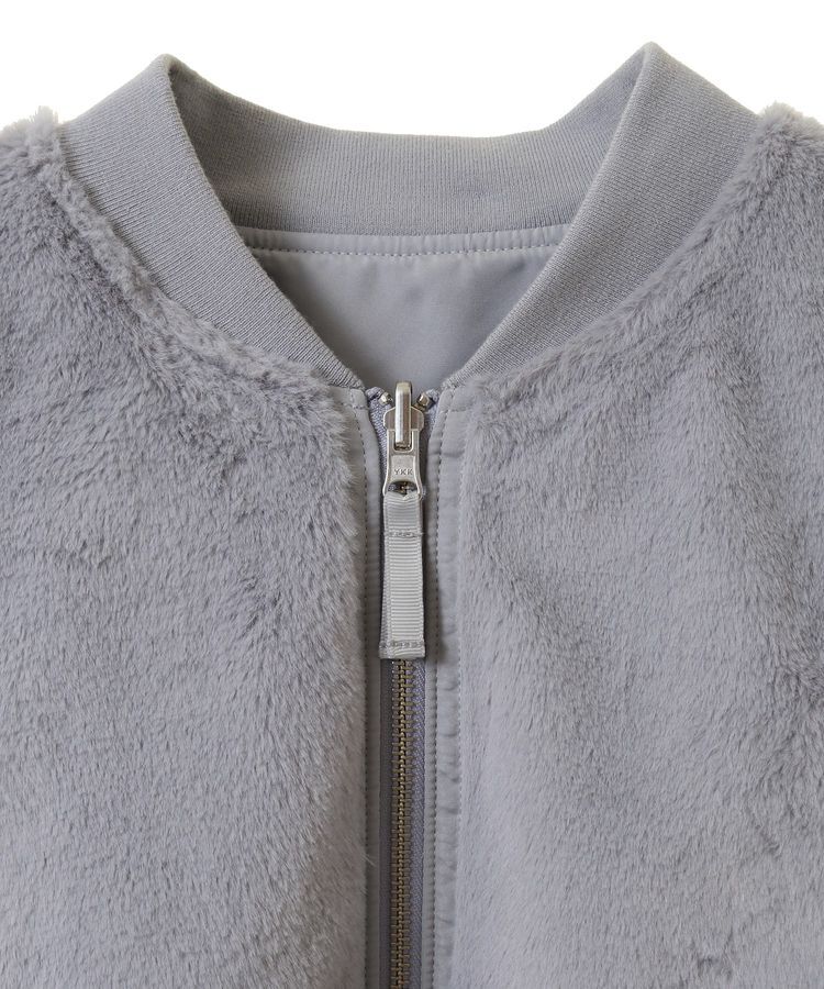 earth music&ecology「ファーリバーシブルショートMA-1」|ブルゾン・スタジャン|