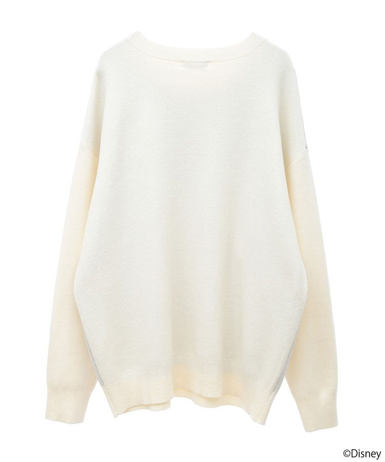 earth music&ecology「Disney/ジャガードラメロゴプルオーバー」|ニット・セーター|