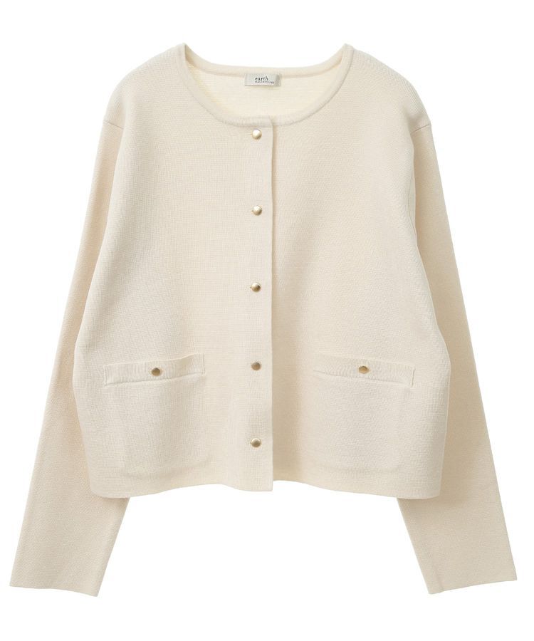 earth music&ecology「スポンディッシュポケット付きカーディガン」|カーディガン|
