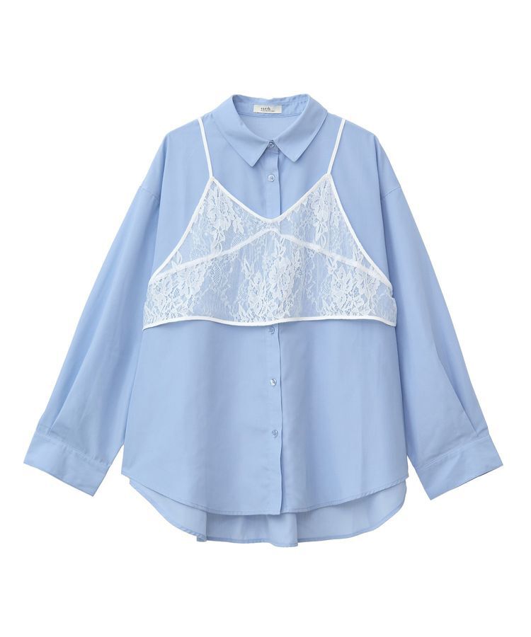 earth music&ecology「SET2点レースビスチェ＋シャツ」|シャツ・ブラウス|
