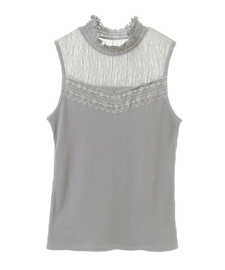 earth music&ecology「レースドッキングタンクトップ」|キャミソール|