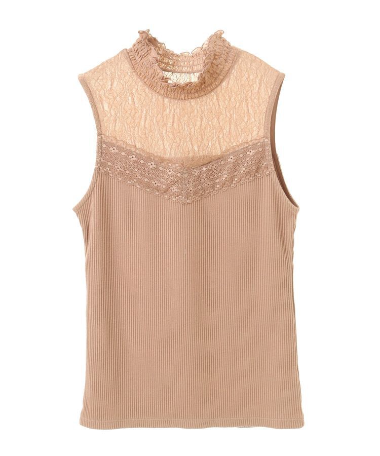 earth music&ecology「レースドッキングタンクトップ」|キャミソール|