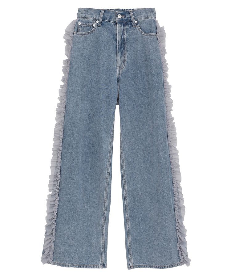 earth music&ecology「サイドチュールデニムパンツ」|デニム|