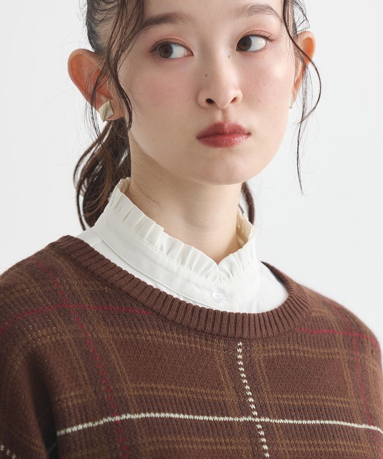 earth music&ecology「チビフリルスタンドカラー付け襟」|その他|