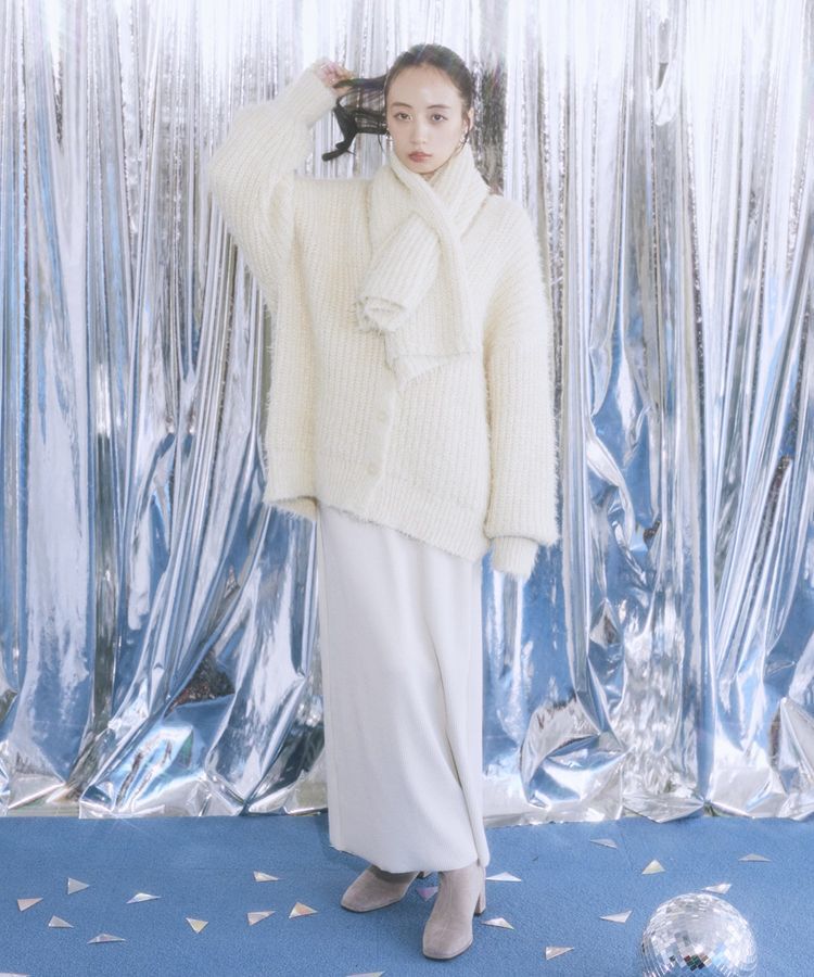 earth music&ecology「カラーミックスシャギーマフラー」|マフラー|