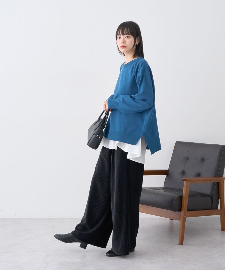 earth music&ecology「あったかフェミニンインナー(シャツヘム)」|Tシャツ・カットソー|