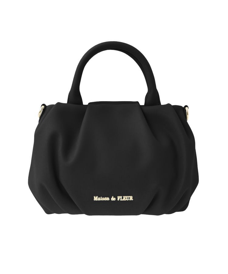 Maison de FLEUR「カラフルショルダーバッグ」|ショルダー・メッセンジャー|ブラック