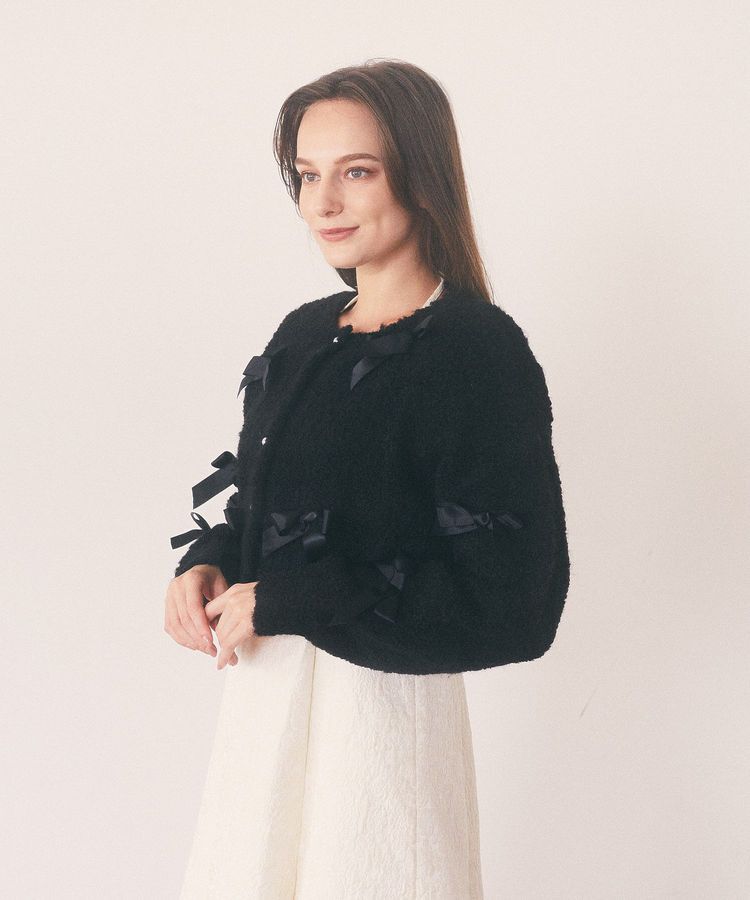 Maison de FLEUR Petite Robe「絆のリボンカーディガン」|カーディガン|