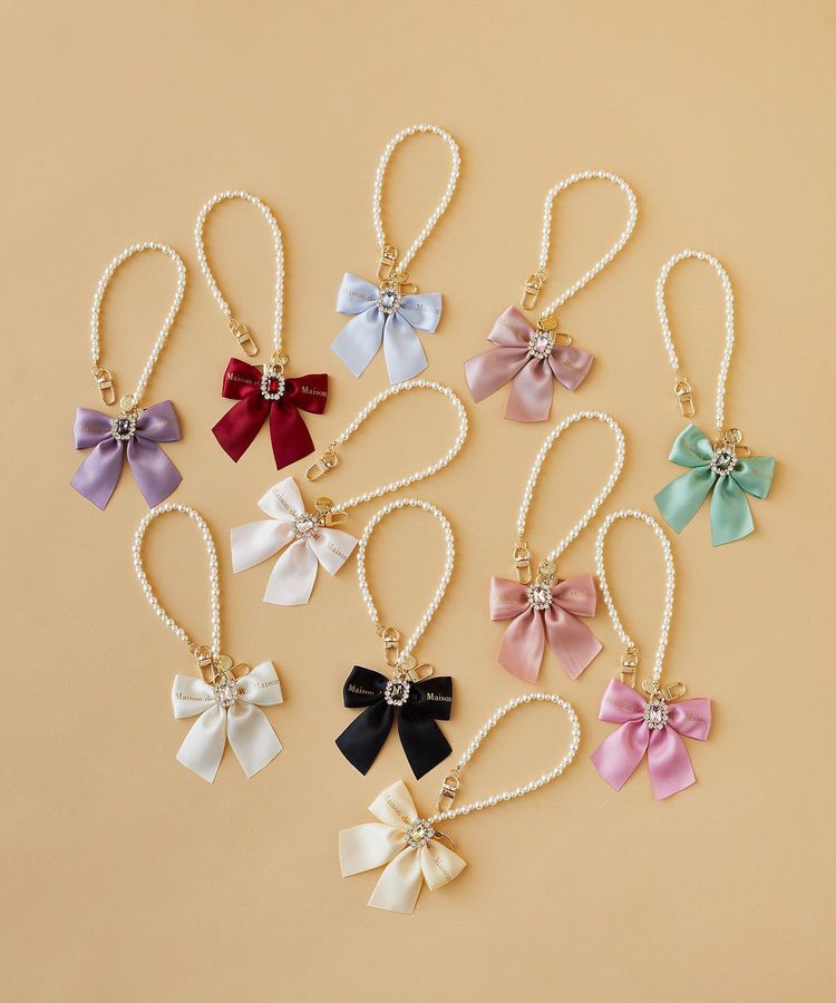 Maison de FLEUR「EC限定ビジューリボンパールストラップ」|その他|