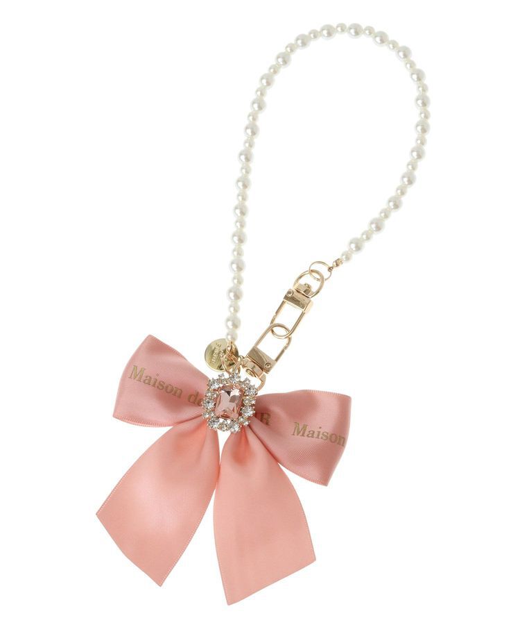 Maison de FLEUR「EC限定ビジューリボンパールストラップ」|その他|