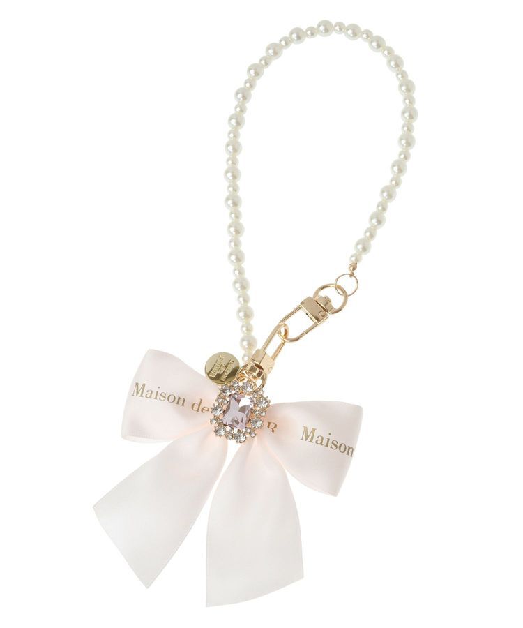 Maison de FLEUR「EC限定ビジューリボンパールストラップ」|その他|