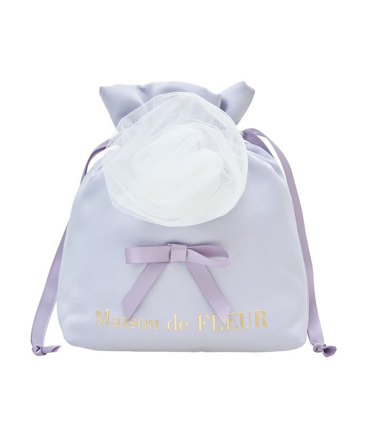 Maison de FLEUR「コットンキャンディ巾着」|ポーチ|