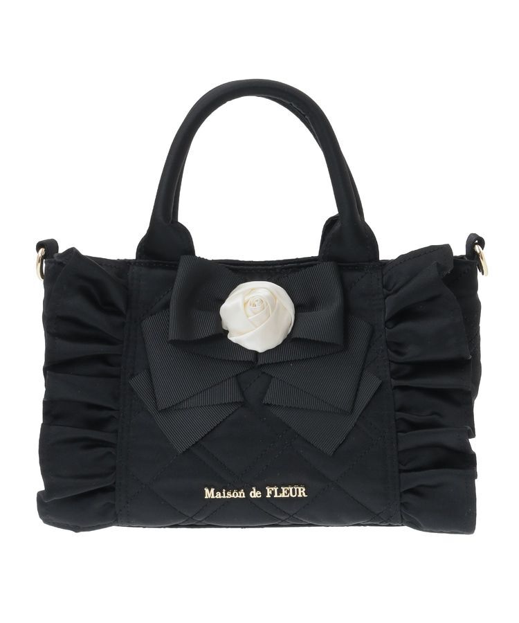 Maison de FLEUR「ローズ2Wayキルティングミニトートバッグ」|トートバッグ|