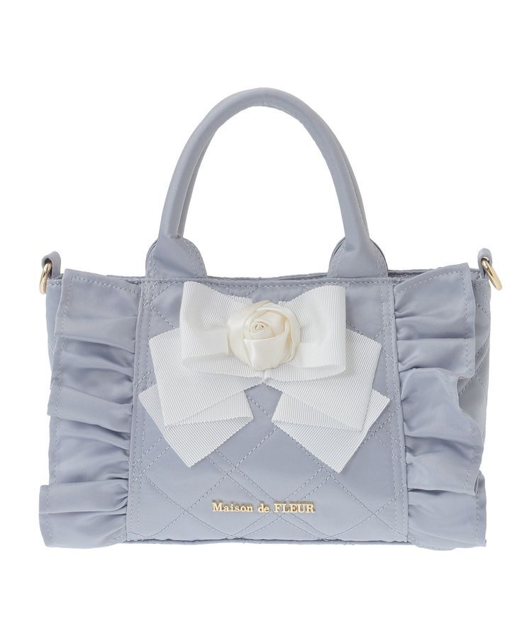 Maison de FLEUR「ローズ2Wayキルティングミニトートバッグ」|トートバッグ|