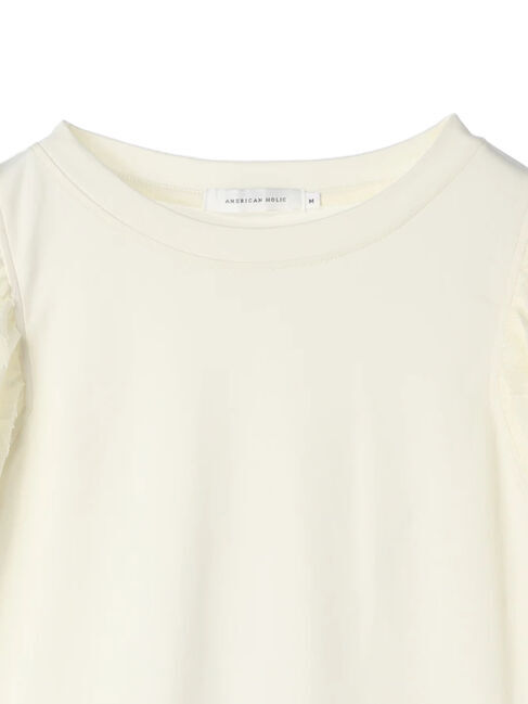 AMERICAN HOLIC「ジャガードスリーブカットプルオーバー」|Tシャツ・カットソー|